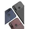 P40 Lite E Kılıf Auto Focus Karbon Kapak - Kahverengi