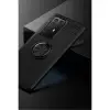 P40 Pro Kılıf Range Yüzüklü Silikon - Siyah