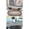 Peluş Dikiz Ayna Kılıfı Süs Gri