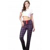 Pijama Altı Modal  Ring Viskon Kumaş-Ekose Desenli