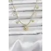 Pirinç Gold Renk Güneş Model Kadın Kolye