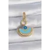 Pirinç Gold Renk Nazar Boncuklu Ajda Charm