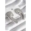 Pirinç Gümüş Renk İşlemeli Kadın Küpe