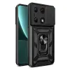 Poco M6 Pro 4G Kılıf Pars Lens Yüzüklü Silikon - Siyah