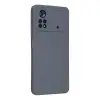 Poco X4 Pro 5G Kılıf Nano içi Kadife Silikon - Gri