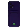 Poco X5 5G Kılıf Kelvin Kartvizitli Silikon - Derin Mor