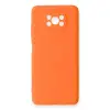 Pocophone X3 Kılıf Nano içi Kadife Silikon - Turuncu