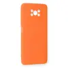 Pocophone X3 Kılıf Nano içi Kadife Silikon - Turuncu