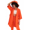 Rahat Kesim Kimono Üst - TURUNCU