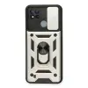Realme C11 2021 Kılıf Pars Lens Yüzüklü Silikon - Gümüş