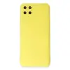 Realme C11 Kılıf Nano içi Kadife Silikon - Sarı
