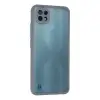 Realme C21 Kılıf Montreal Silikon Kapak - Gri