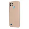 Realme C21 Kılıf Nano içi Kadife Silikon - Pudra