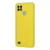 Realme C21 Kılıf Nano içi Kadife Silikon - Sarı