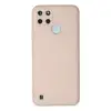 Realme C25Y Kılıf Nano içi Kadife Silikon - Pudra