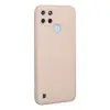 Realme C25Y Kılıf Nano içi Kadife Silikon - Pudra