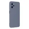 Realme C35 Kılıf Nano içi Kadife Silikon - Gri