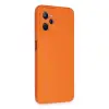 Realme C35 Kılıf Nano içi Kadife Silikon - Turuncu