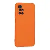 Redmi 10 2022 Kılıf Nano içi Kadife Silikon - Turuncu