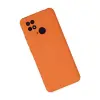 Redmi 10C Kılıf Nano içi Kadife Silikon - Turuncu