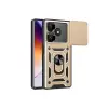 Redmi 13 4G Kılıf Pars Lens Yüzüklü Silikon - Gold