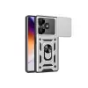 Redmi 13 4G Kılıf Pars Lens Yüzüklü Silikon - Gümüş
