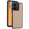 Redmi 13C Kılıf Aras Deri Kapak - Pudra