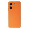 Redmi 13C Kılıf Nano içi Kadife Silikon - Turuncu