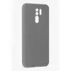 Redmi 9 Kılıf Nano içi Kadife Silikon - Gri