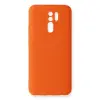 Redmi 9 Kılıf Nano içi Kadife Silikon - Turuncu