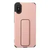 Redmi 9A Kılıf Mega Standlı Silikon - Pudra