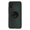 Redmi 9A Kılıf Montreal Yüzüklü Silikon Kapak - Siyah