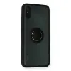 Redmi 9A Kılıf Montreal Yüzüklü Silikon Kapak - Siyah