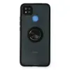 Redmi 9C Kılıf Montreal Yüzüklü Silikon Kapak - Siyah