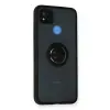 Redmi 9C Kılıf Montreal Yüzüklü Silikon Kapak - Siyah