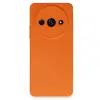 Redmi A3 4G Kılıf Nano içi Kadife Silikon - Turuncu