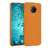 Redmi K30 Pro Kılıf Nano içi Kadife Silikon - Turuncu