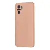 Redmi Note 10 Kılıf Nano içi Kadife Silikon - Pudra