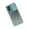 Redmi Note 10 Kılıf Palm Buzlu Kamera Sürgülü Silikon - Turkuaz
