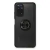 Redmi Note 11 Kılıf Montreal Yüzüklü Silikon Kapak - Siyah