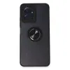 Redmi Note 12 4G Kılıf Montreal Yüzüklü Silikon Kapak - Siyah