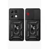 Redmi Note 13 4G Kılıf Pars Lens Yüzüklü Silikon - Siyah