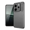 Redmi Note 14 4G Kılıf Auto Focus Karbon Kapak - Gri