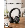 Renkli Işık Efektli Bluetooth 5.3 Müzik Kulaklığı Yeni Nesil
