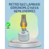 Renkli Led Işıklı Retro Gaz Lambası Aroma Terapi Mist Maker