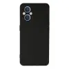 Reno 7 Lite Kılıf Nano içi Kadife Silikon - Siyah