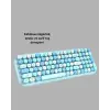 Retro Daktilo Stilli Kablosuz Klavye Mouse Seti – Sessiz ve Şık