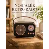 Retro Tarz Kablosuz Radyo – Bluetooth, USB ve TF Kart Girişli