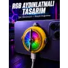 RGB Işıklı Manyetik Telefon Oyun Soğutucu Fan