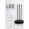RGB LED Dış Ve İç Mekan Süsleme Işığı 10 Çubuklu Şerit